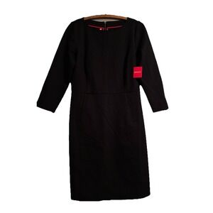 NWT Spanx Black M Perfect Shift Dress Stretch‎ Flip Zip Cuff Sporty Athleisure